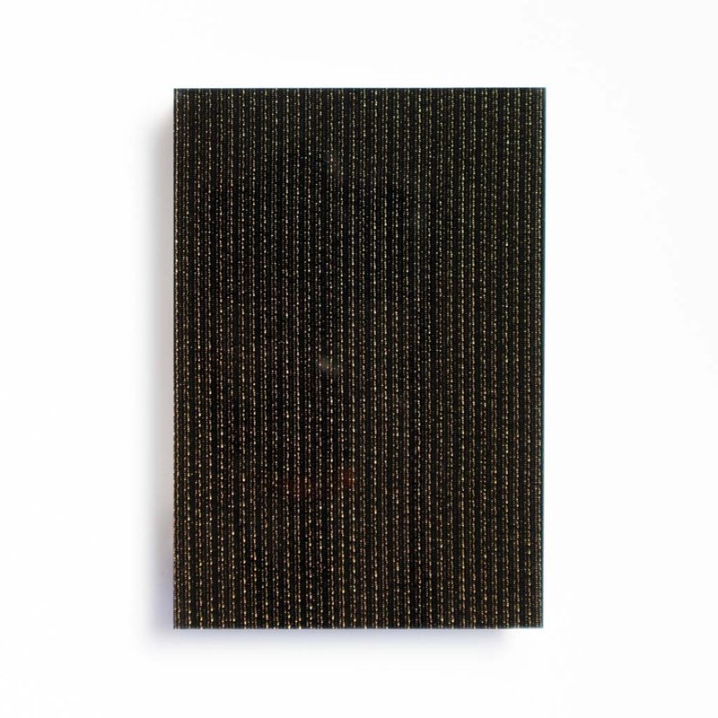 Acrylic board / Art / Black gold thread transparent / Textile / 3mm / Postcard size - 零件/散装材料/工具 - 压克力 黑色