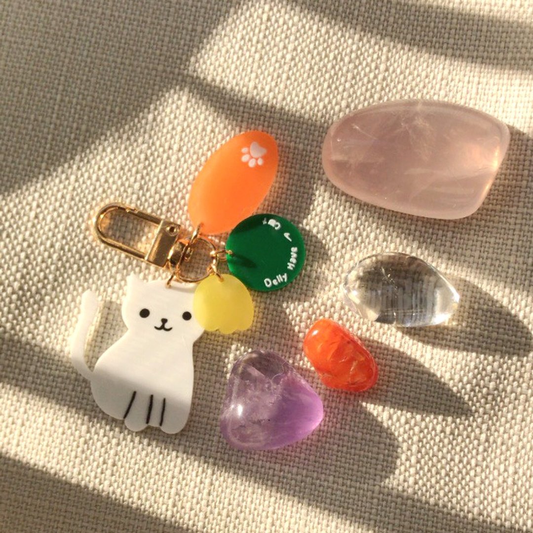 钥匙圈 | 黛瓅有只猫之猫老板的钥匙圈 - 现货春天来了 - 钥匙链/钥匙包 - 其他材质 