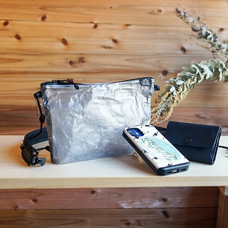 DCF·黑色·Sakopo M / 登山、露营、户外、超轻、防水、挎包、单肩包、小包、慢行包、SCP-01-M - 化妆包/杂物包 - 尼龙 黑色