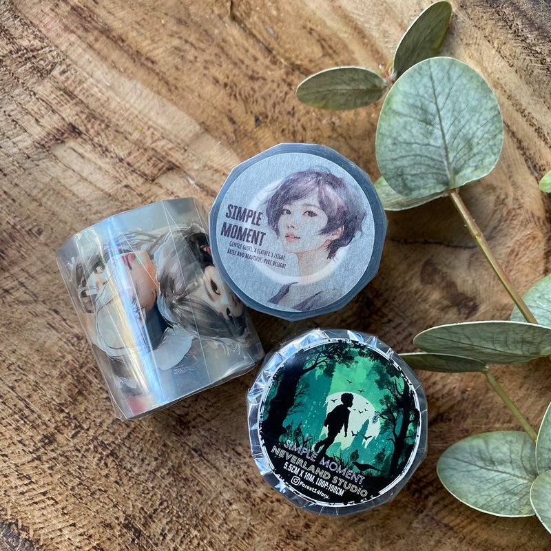 Simple Moment 女孩PET胶带 - 纸胶带 - 塑料 