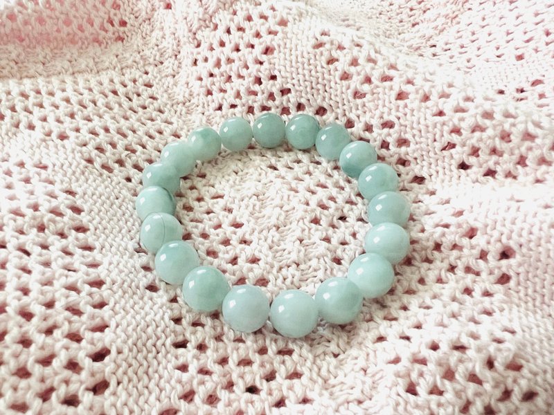 蓝泊/缅甸纯天然翡翠手链 10mm - 手链/手环 - 宝石 蓝色