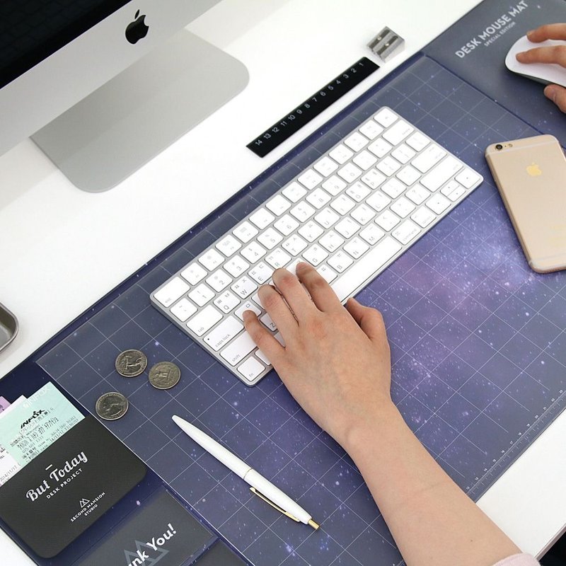 Second Mansion 星球QQ鼠标桌垫-宇宙,PLD64280 - 其他 - 塑料 蓝色