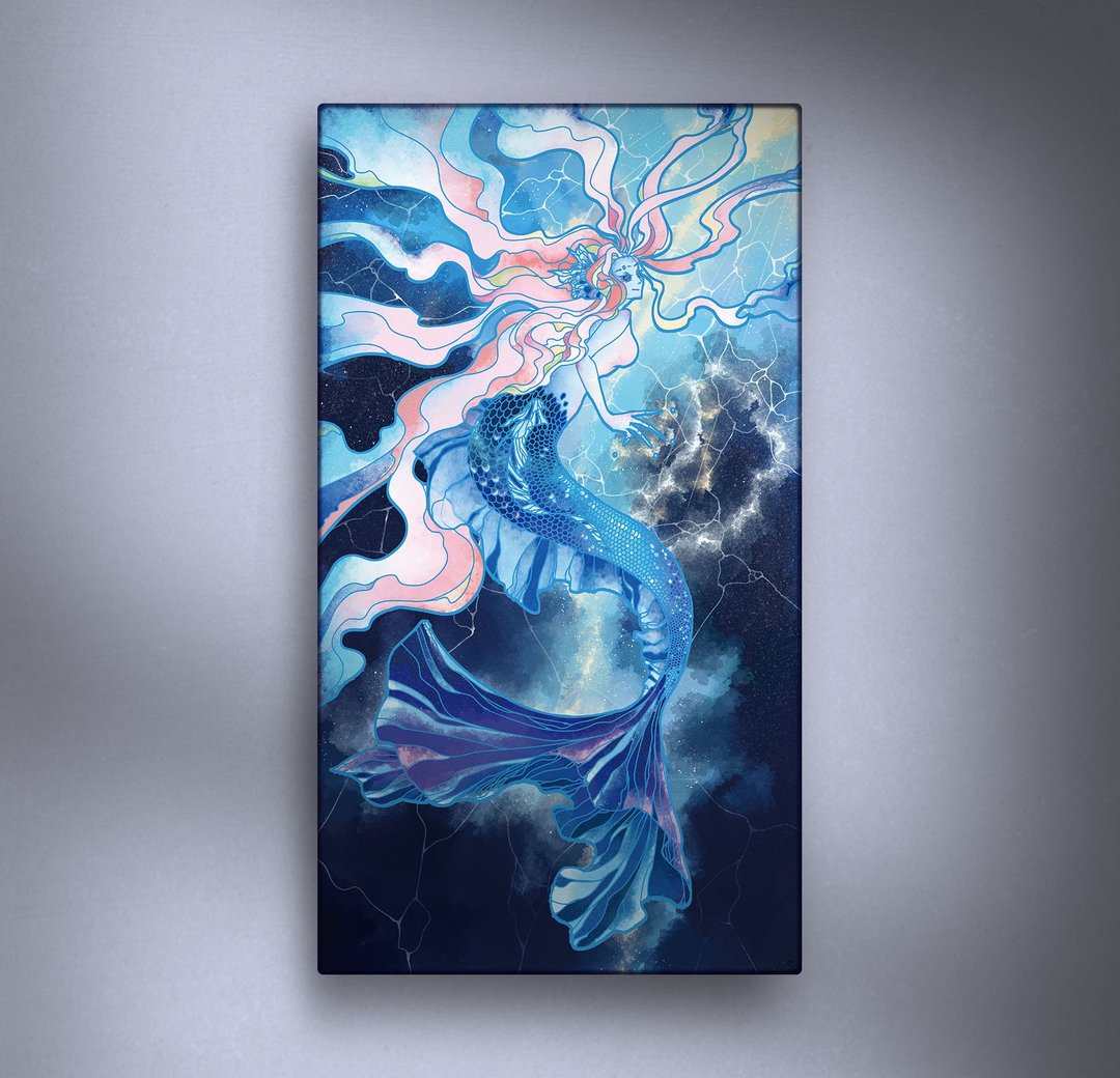 【装饰画】第五维度存在 (龙族)-爱俏的海中妖精 海妮 (胶面画布) - 海报/装饰画/版画 - 其他材质 