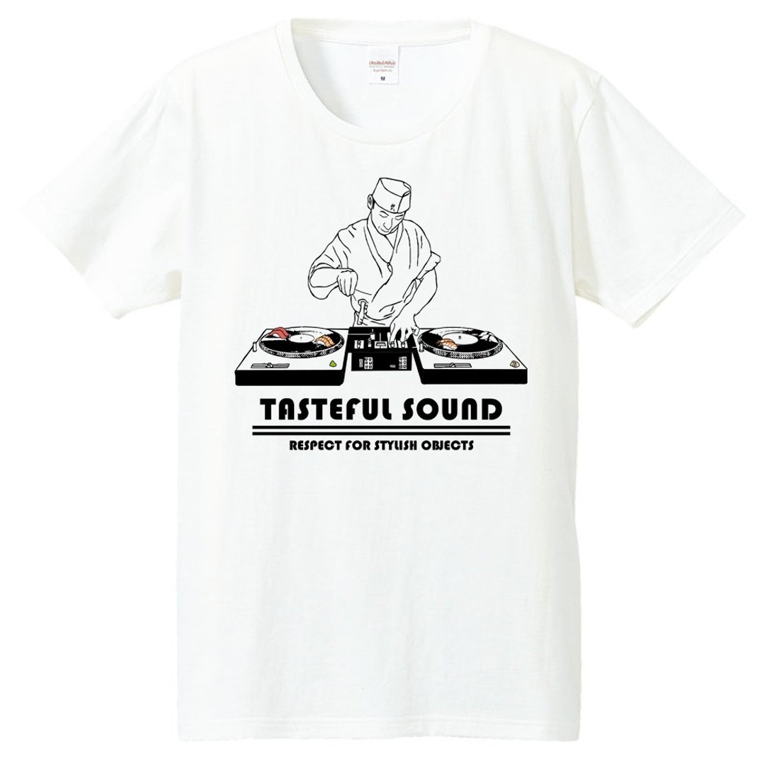 T-shirt / tasteful sound - 男装上衣/T 恤 - 棉 白色