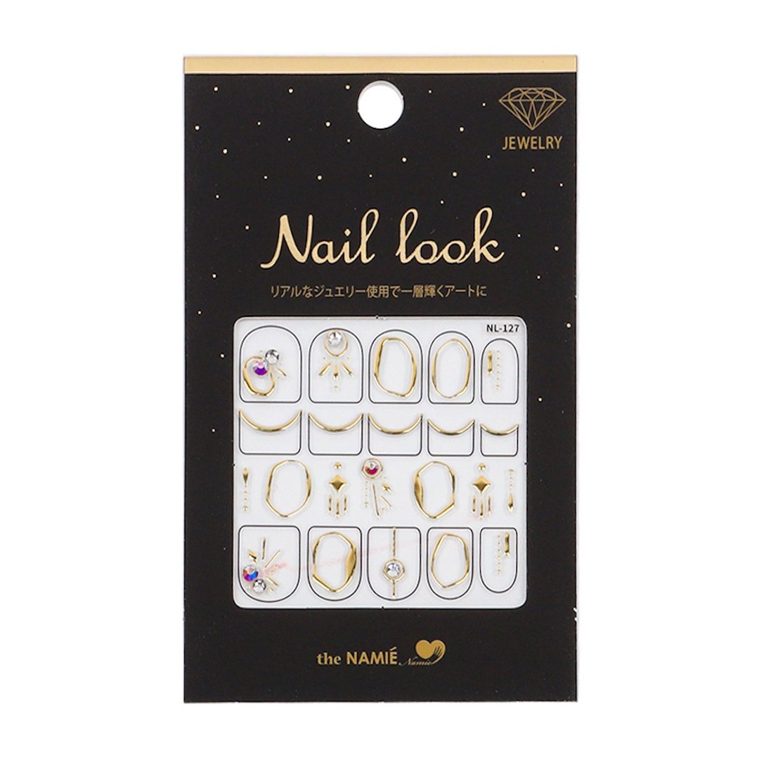 【 DIY 美甲】Nail Look 美甲装饰艺术贴纸 都会雅金 - 指甲油/指甲贴 - 纸 银色