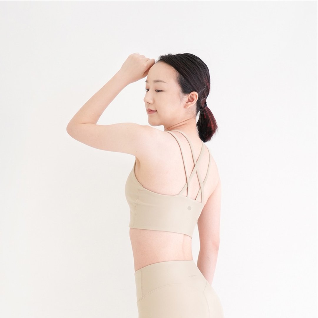 【Mukasa】DURABLE 高领削肩日生背心 - 蜂蜜奶茶 - MUK-23032 - 女装运动衣 - 其他材质 卡其色
