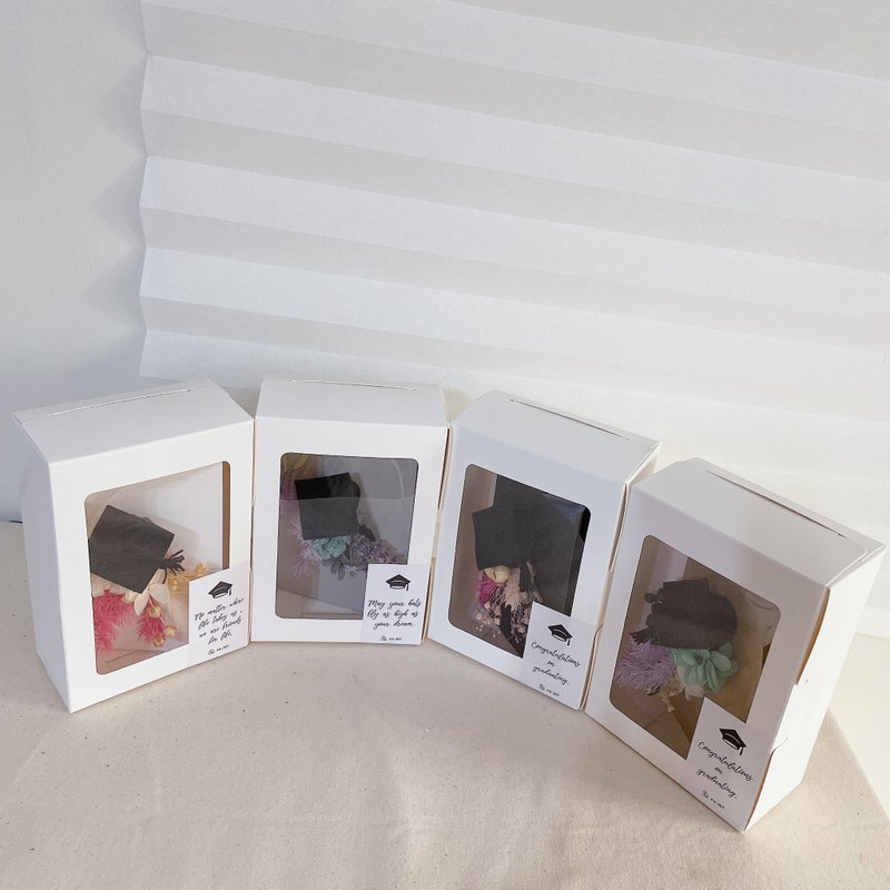 毕业帽干燥花 x 折页卡片 - 卡片/明信片 - 植物．花 