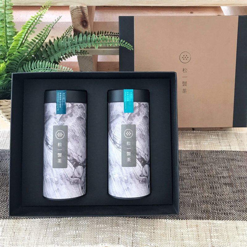 【中秋茶礼盒】特级阿里山乌龙 阿里山金萱 150g 2入 企业赠礼 - 茶 - 新鲜食材 黑色