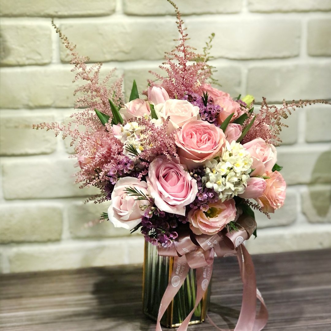 如烟花绽放 泡盛鲜花捧花 | 婚礼 生日首选 | 台北可自取 - 干燥花/捧花 - 植物．花 粉红色