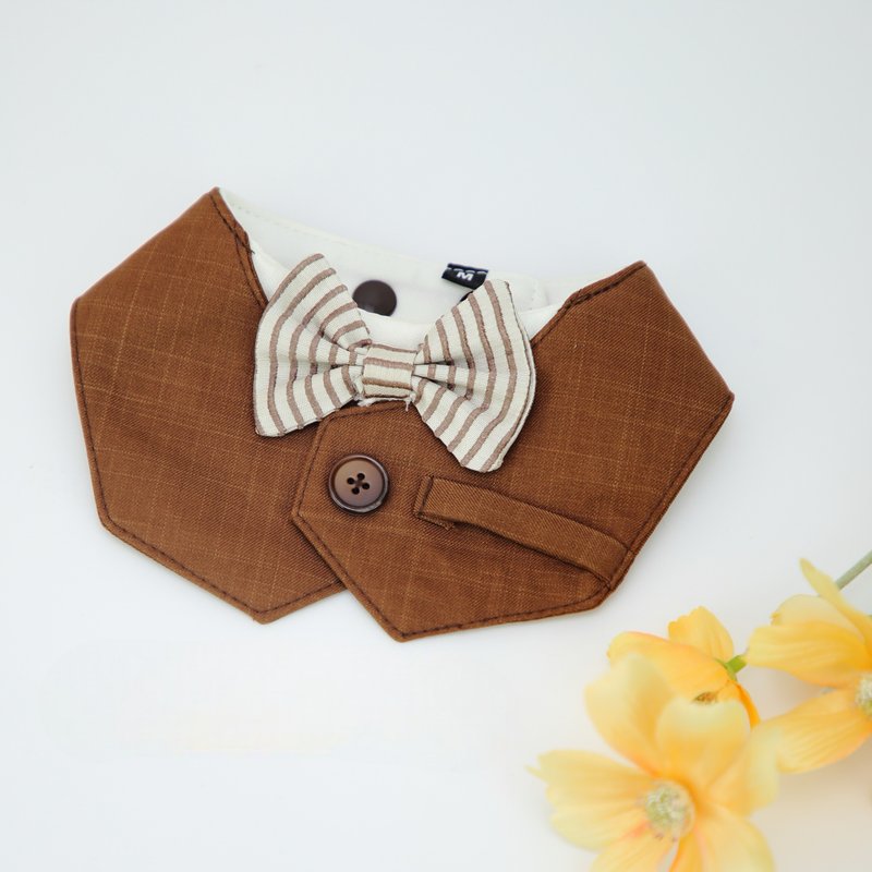 Holla 领模特儿魔术燕尾服 - 项圈/牵绳 - 其他材质 咖啡色