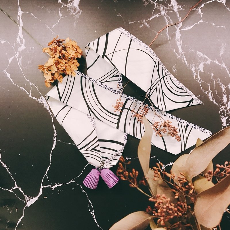 流苏项链 / 随兴而至 (共6款) - 项链 - 棉．麻 紫色