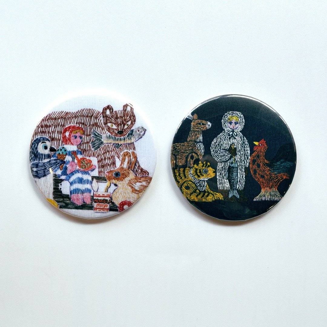 圆形镜子 (奥见伊代) - 彩妆刷具/镜子/梳子 - 玻璃 
