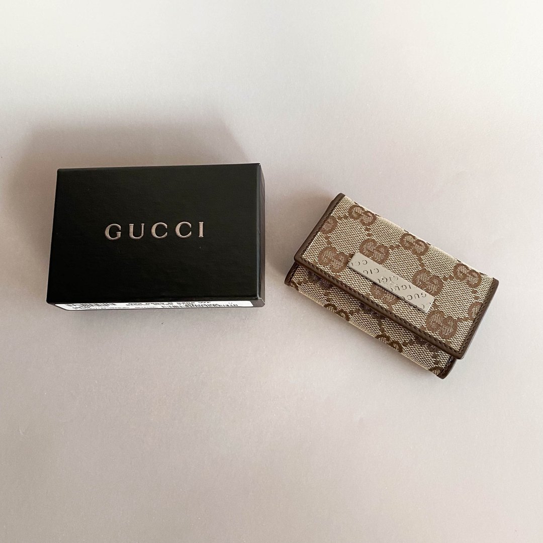 Gucci│钥匙圈│钥匙包│Key Chain│Key Holder│Key Fob - 钥匙链/钥匙包 - 真皮 咖啡色
