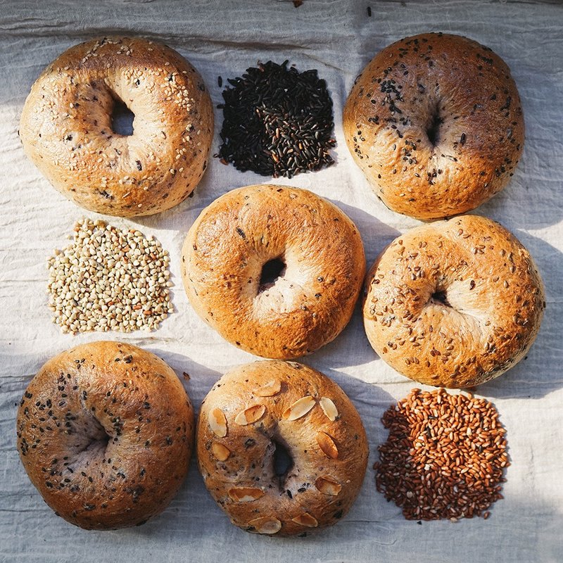 紫米贝果系列 10入 - 面包/吐司 - 新鲜食材 紫色