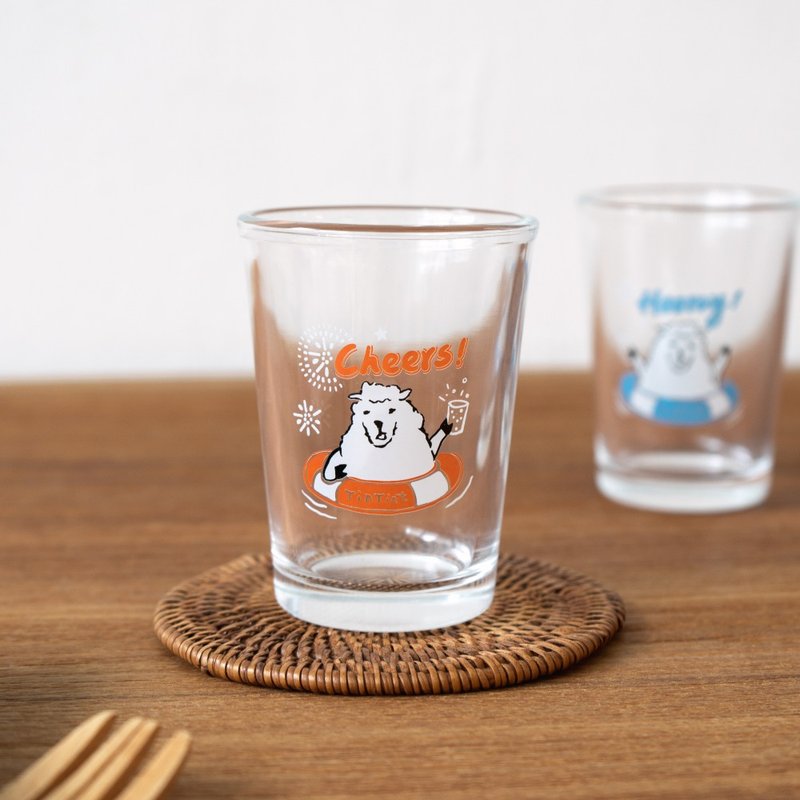 咩咩羊 玻璃对杯/台湾啤酒杯/热炒杯 两入组【点点印】 - 玻璃杯 - 玻璃 多色