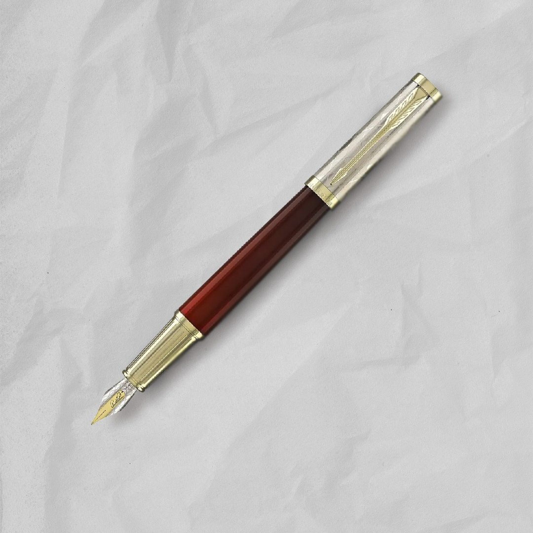 PARKER 精英系列 18K金尖 阿诺帕玛 联名款钢笔 免费刻字 - 钢笔 - 其他材质 红色