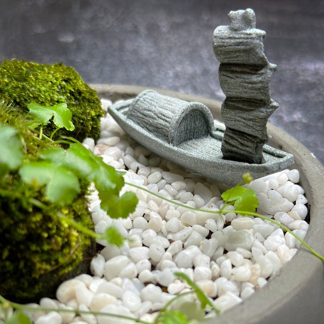 自然苔玉美学 –扬帆 / 侘寂风 / 禅风 / 盆栽 / 摆饰 - 植栽/盆栽 - 植物．花 