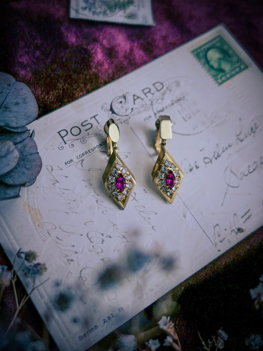 Kramer 不对称3D几何耳环－美国古董首饰 Vintage Jewelry - 耳环/耳夹 - 其他金属 