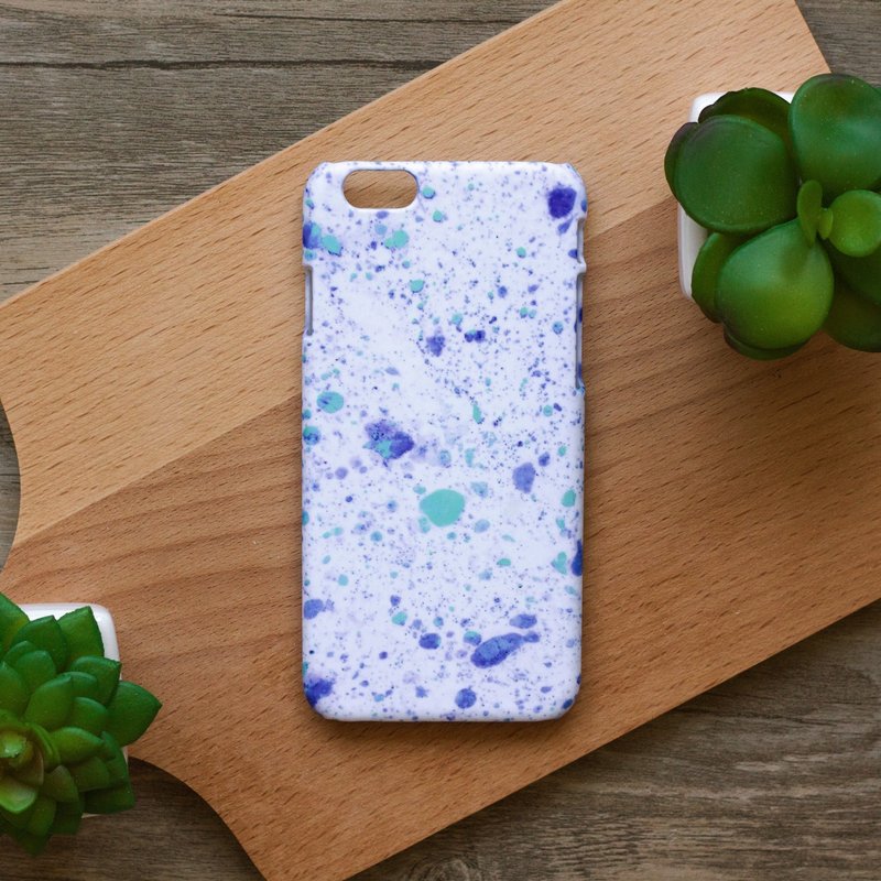 水彩蓝点点喷墨风格//原创手机壳-    iPhone, Samsung, oppo - 手机壳/手机套 - 塑料 蓝色