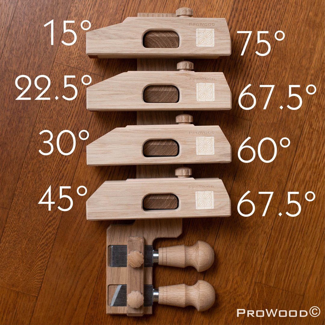 Kumiko Premium Professional Kit Men's hobby set 4 Kumiko oak blocks - 木工/竹艺/纸艺 - 木头 