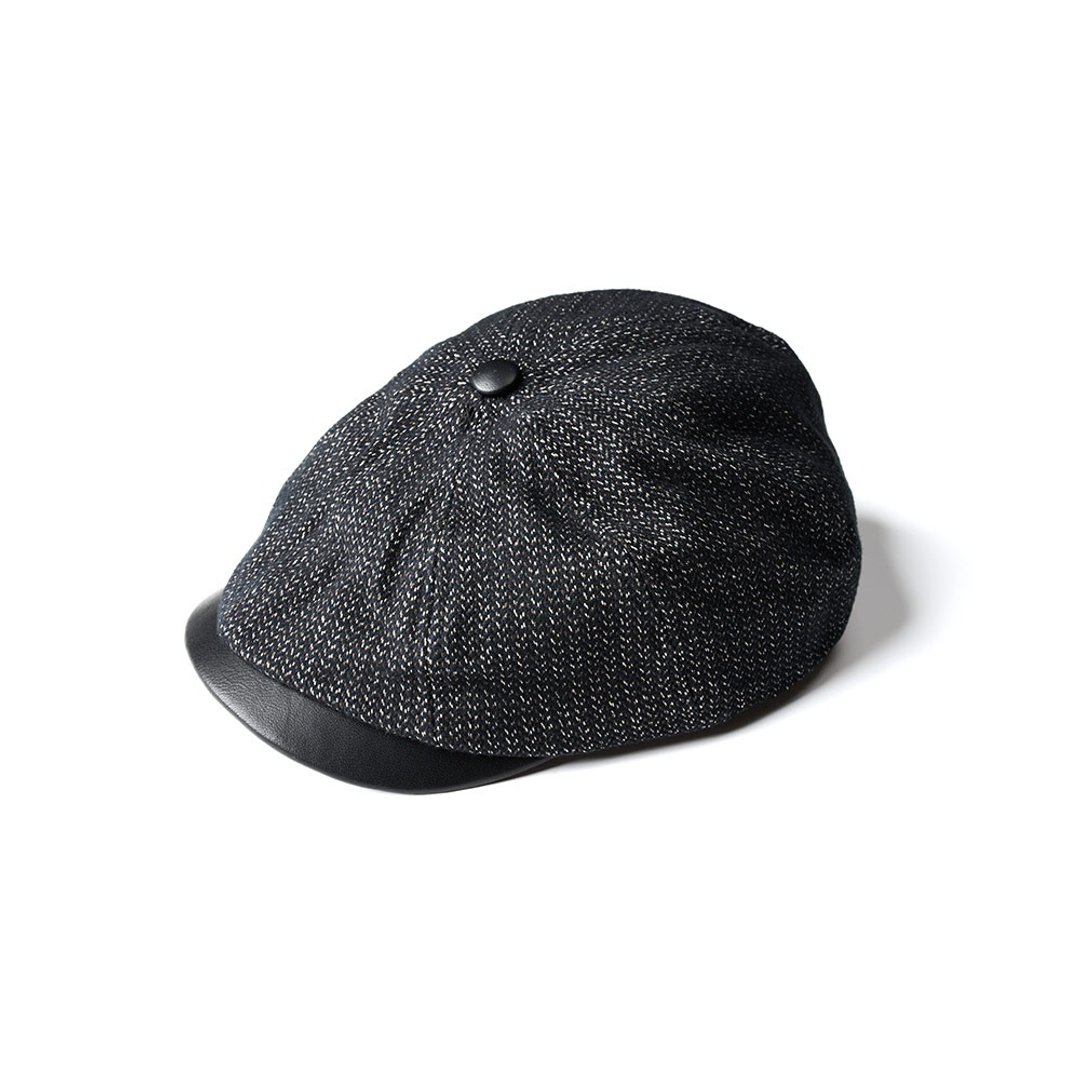 Hunting Cap(Kids) - 人字纹 Herringbone - 帽子 - 棉 
