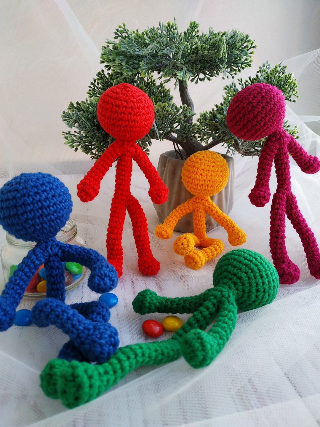 Stick man, Stick Figures, Animation Heroes, Coloured Guys, Fun People - 玩具/玩偶 - 绣线 绿色