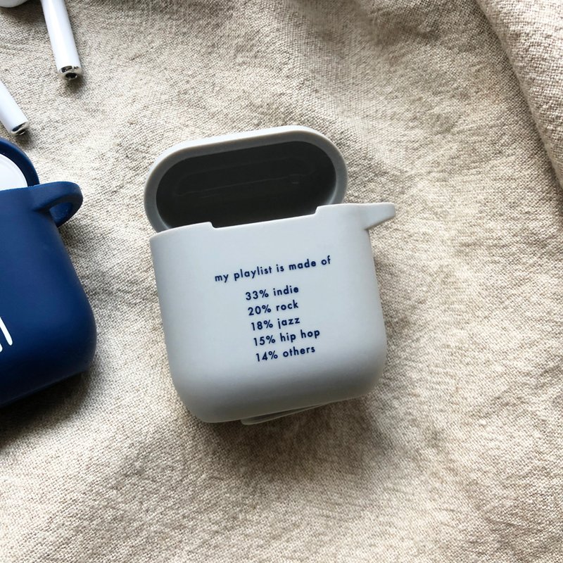 playlist AirPods灰色硅胶保护套 - 耳机收纳 - 硅胶 灰色