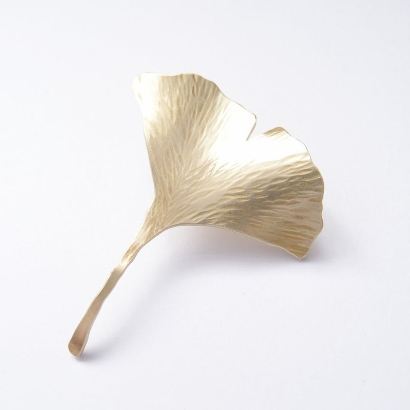 银杏  黄铜胸针 - 胸针 - 其他金属 金色