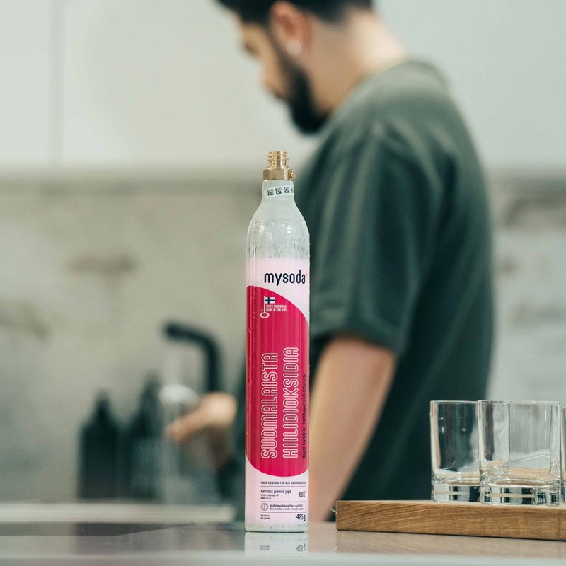 芬兰【mysoda】425g 二氧化碳交换钢瓶 (空瓶换购满瓶) - 厨房家电 - 其他材质 透明