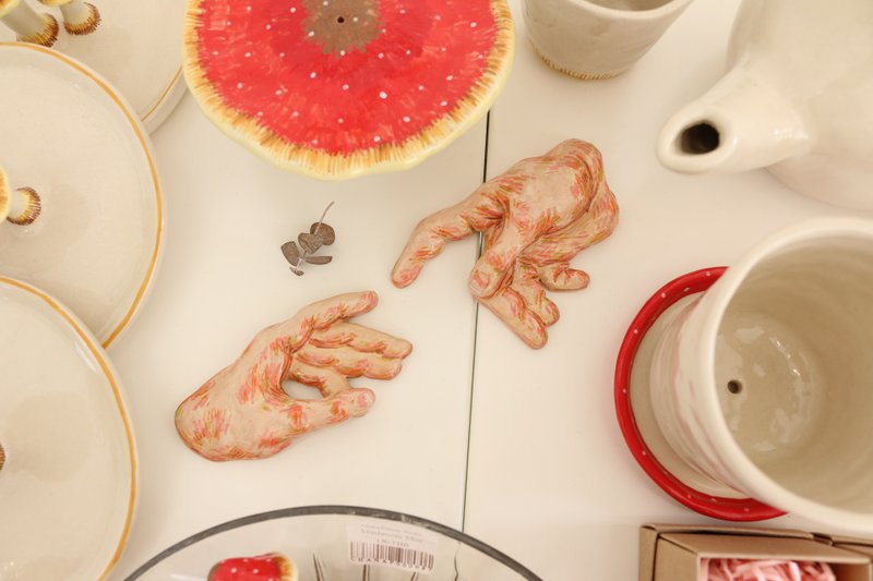 Ceramic Magnet The creation of Adam - 其他 - 陶 橘色