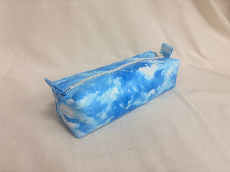 天空蓝铅笔盒 - 铅笔盒/笔袋 - 棉．麻 蓝色
