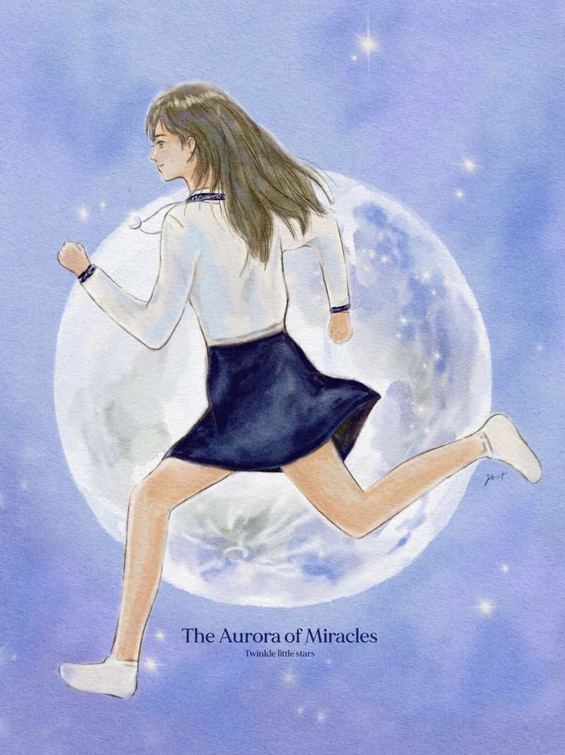 (GRIT) 到月光明信片 - 卡片/明信片 - 纸 