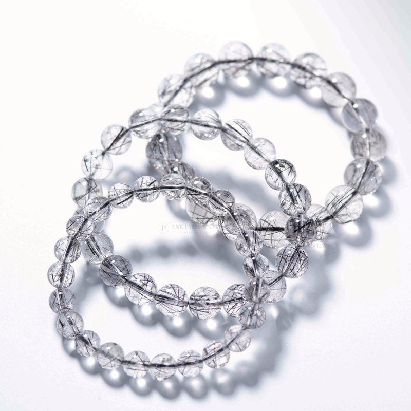 黑发晶5A细发手链 | 辟邪防小人 | 天然水晶手链礼物| 4 月新品主 - 手链/手环 - 水晶 黑色