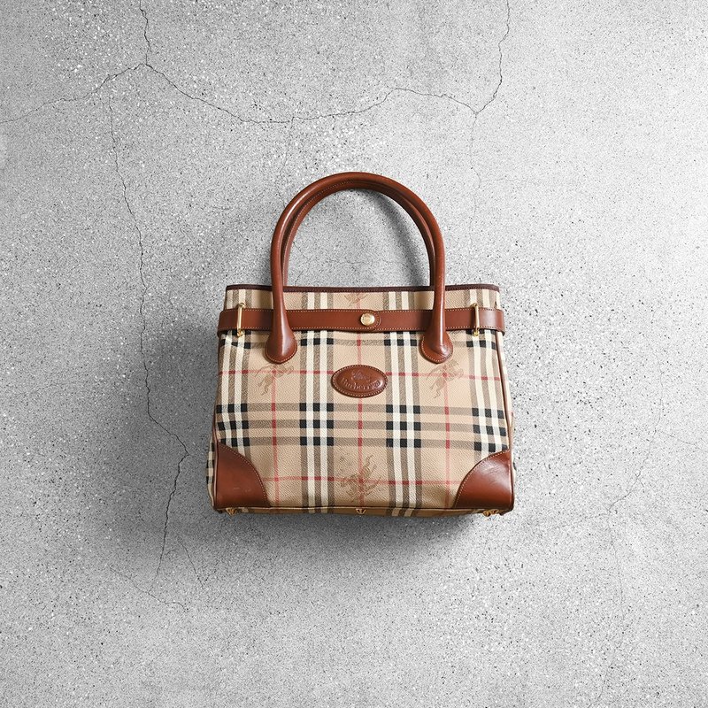 Burberrys 古董手提包 / 古董精品、日本中古二手名牌、二手精品 - 侧背包/斜挎包 - 真皮 咖啡色