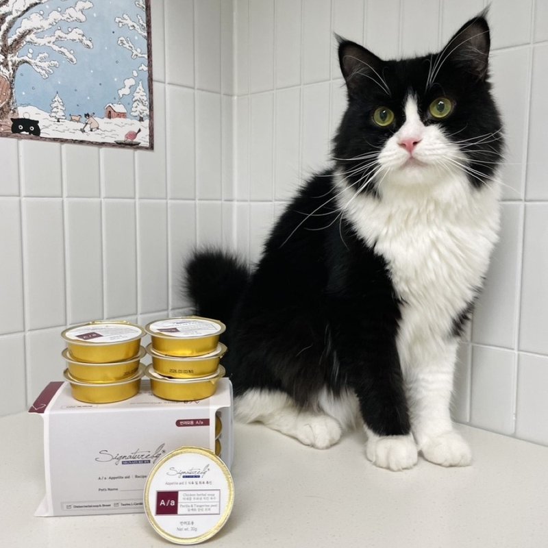 猫用 A/a挑食名家小金罐 促进食欲 30gX8 无胶 无乳化剂 - 猫罐头/鲜食 - 其他材质 白色