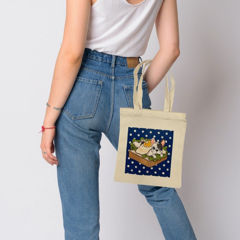 环保单肩包  |  吐司法斗 | 中袋 - 侧背包/斜挎包 - 聚酯纤维 