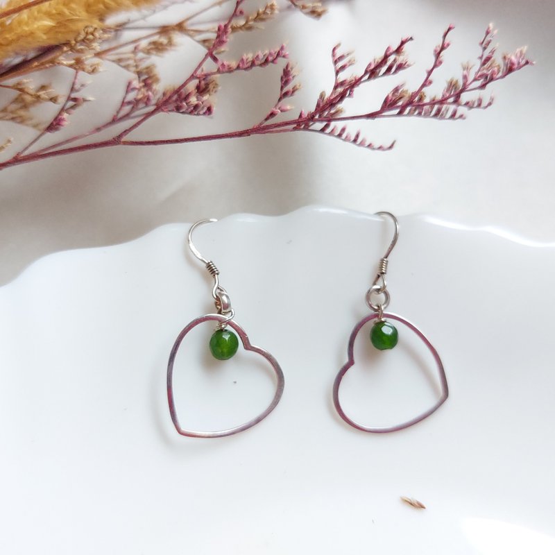 s925纯银 台湾玉耳环 | 手作定制 手链 项链 耳饰 饰品 - 耳环/耳夹 - 水晶 