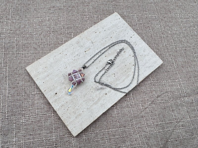 230250 Swarovski  串珠 颈链 - 项链 - 半宝石 粉红色