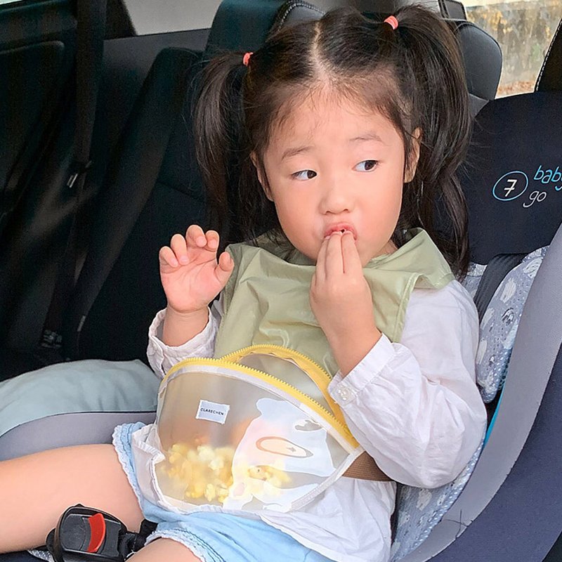 CLARECHEN_兜兜腰包_迷彩配绿色 - 便当盒/饭盒 - 塑料 卡其色