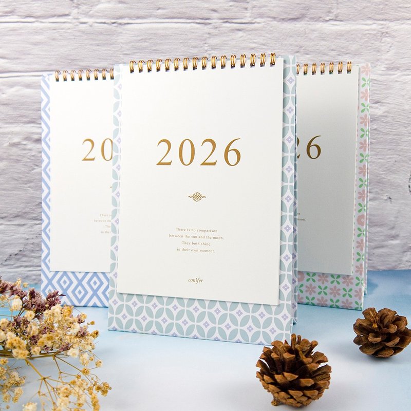 【conifer绿的事务】2026年25K时间絮语直式桌历 - 笔记本/手帐 - 纸 多色