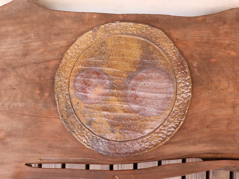 备前烧盘（约26cm）sr4-084 - 盘子/餐盘/盘架 - 陶 咖啡色