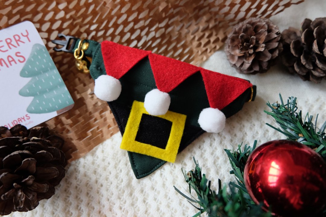 Merry X Mas 系列 ELF (CAT) - 项圈/牵绳 - 其他材质 多色