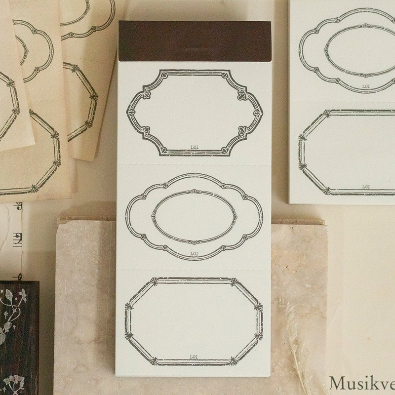 三连拍 - 相框 便笺本 - 便条纸/标签贴 - 纸 卡其色