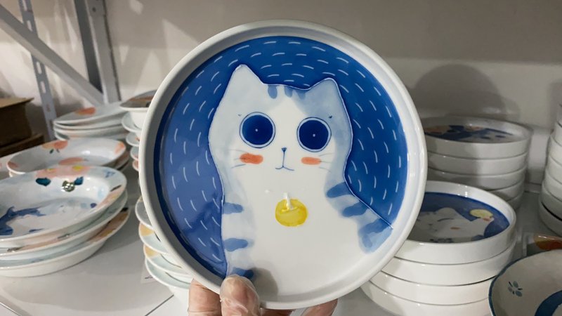 青花动物小盘 - 盘子/餐盘/盘架 - 瓷 