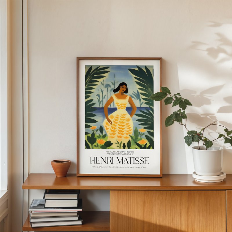 水岸黄花女 / 马谛斯大师风格 挂画 画芯 海报 无框画 装饰画 - 海报/装饰画/版画 - 纸 