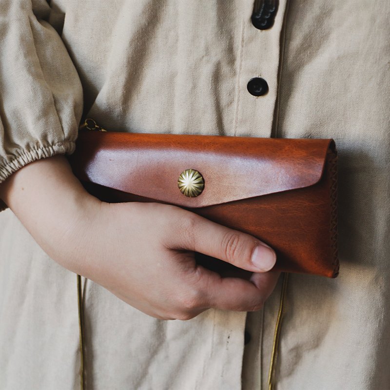 智慧型手机袋、单肩包、手机包、水平钱包、卡包、轻巧、单肩包、配件、智慧型手机包、时尚、生日礼物 - 化妆包/杂物包 - 真皮 多色