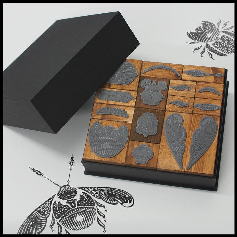 Bug Light-Year Stamp Set - 印章/印台 - 木头 咖啡色