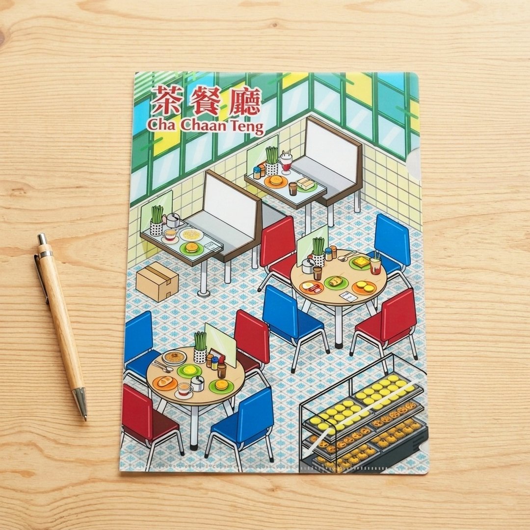 香港茶餐厅特色手信文件夹资料夹 - 文件夹/资料夹 - 纸 多色