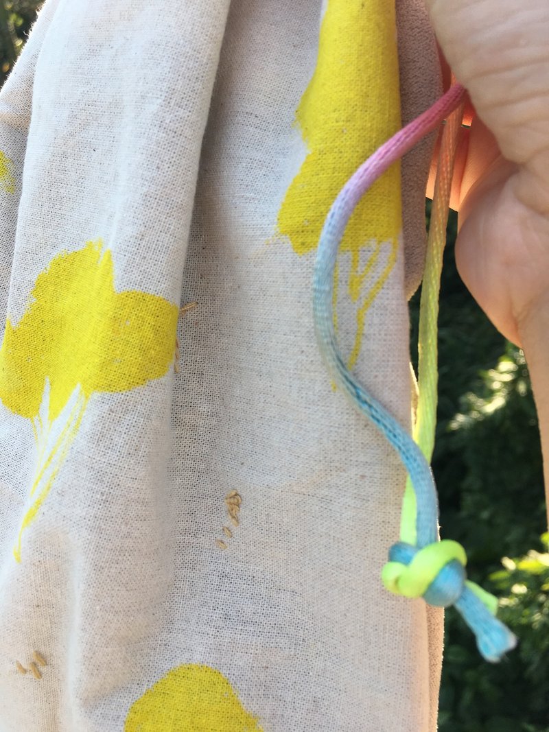 彩 / 袋 - 化妆包/杂物包 - 棉．麻 黄色