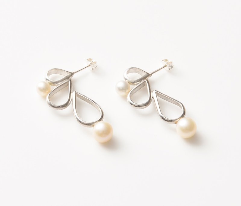 CP82 - 耳环/耳夹 - 其他金属 银色